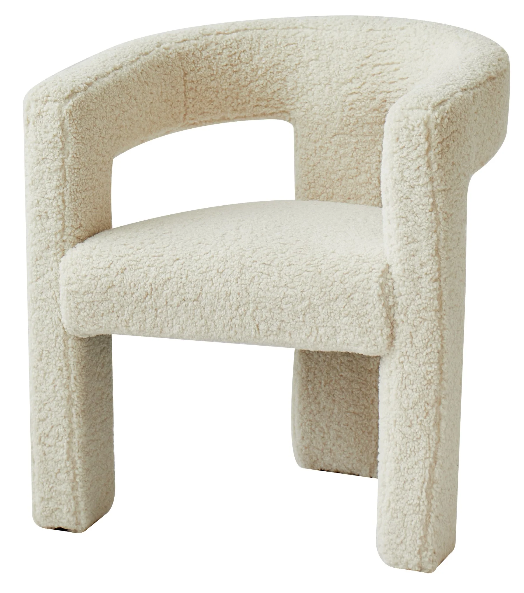 ARUSHA - Fauteuil en bouclettes blanches - Image 7