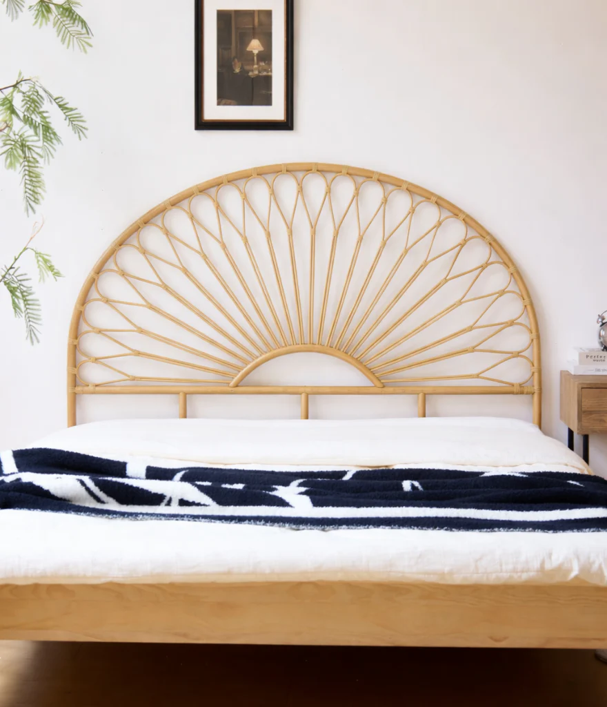 BACAN - Tête de lit 140 cm en rotin naturel