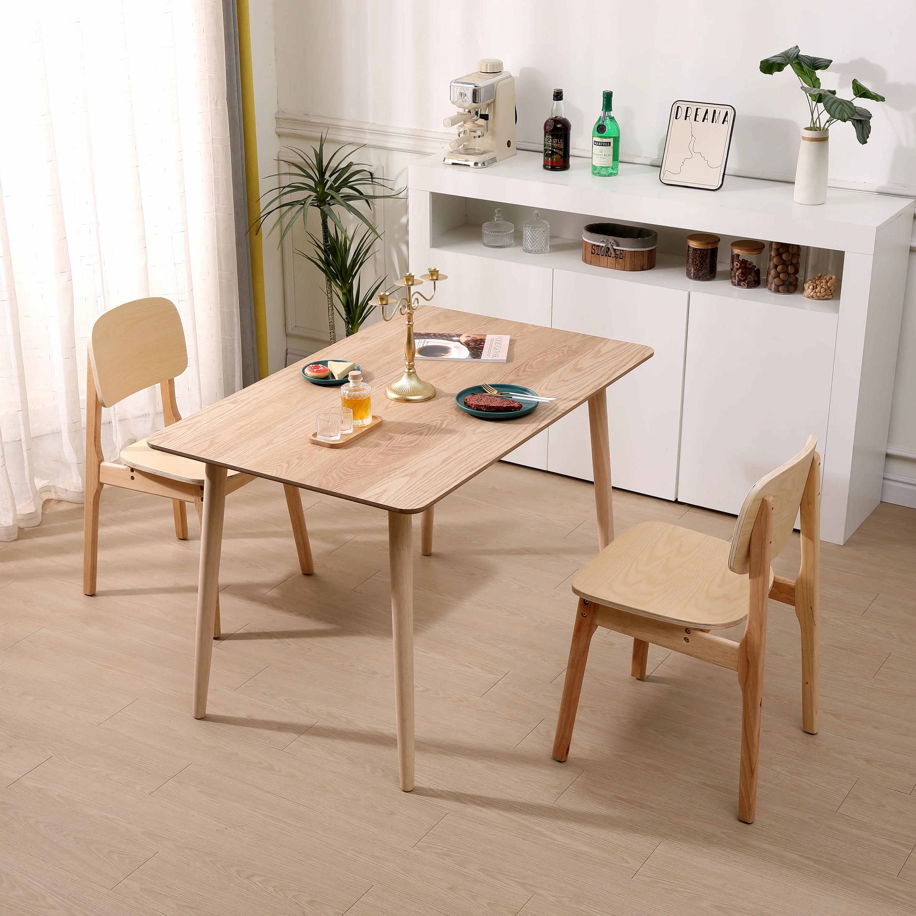 BAIA - Lot de 2 chaises en bois massif - Image 5