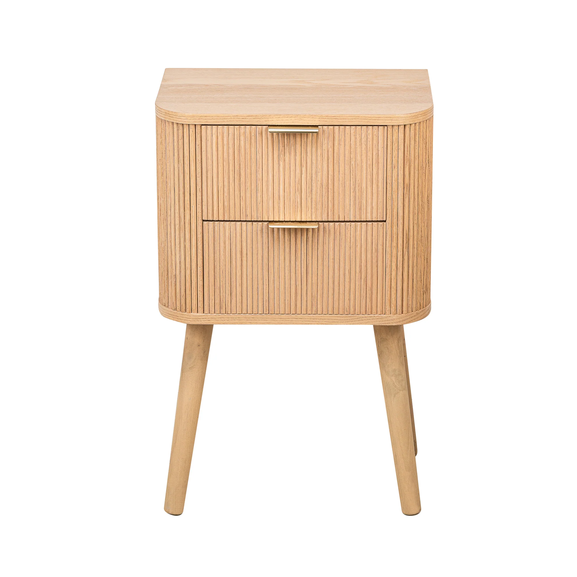 BALI - Table de chevet 2 tiroirs en bois naturel - Image 6