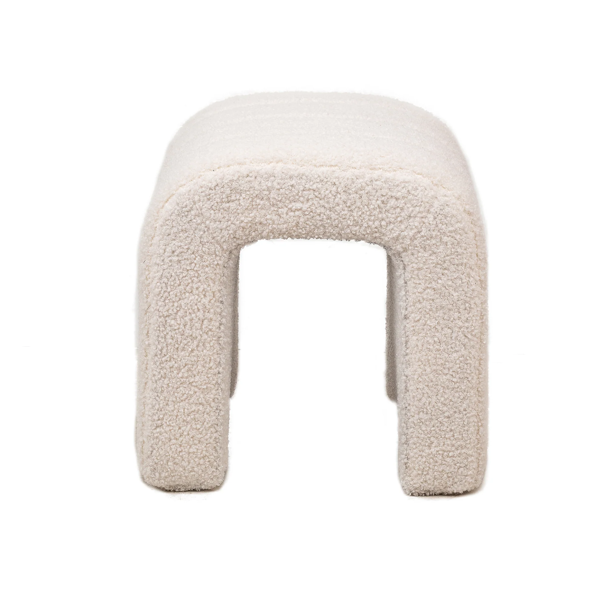CEBU - Pouf en bouclettes blanches - Image 6