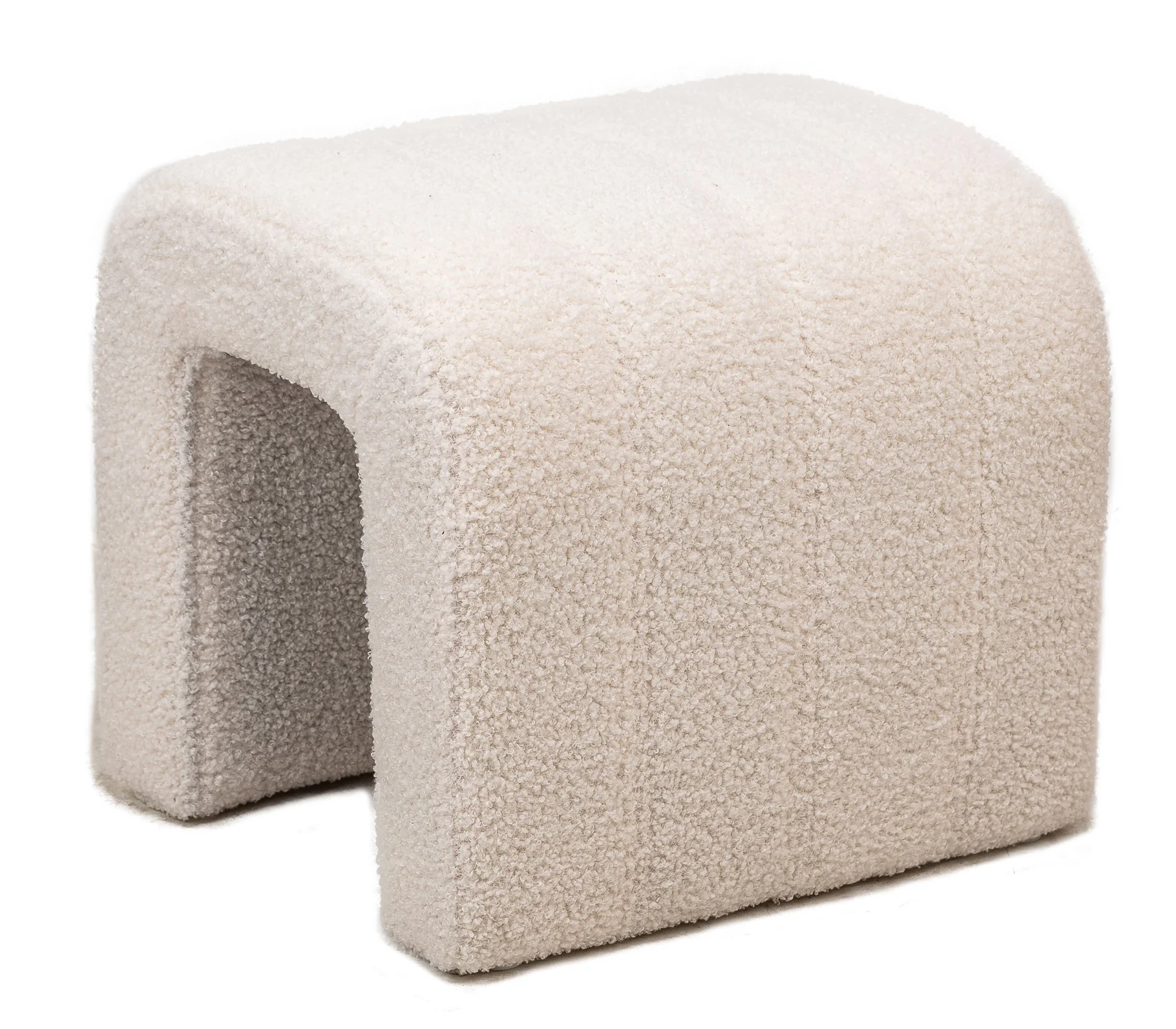 CEBU - Pouf en bouclettes blanches - Image 8