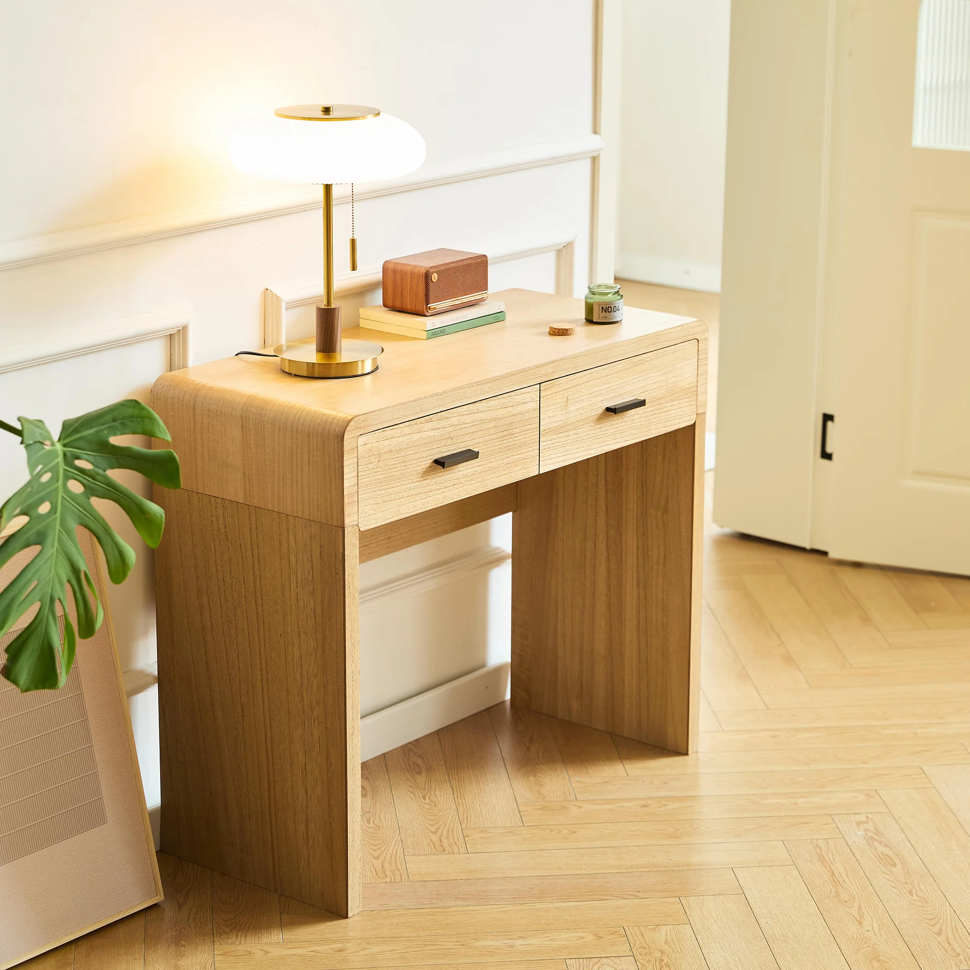 SKIVE - Console 2 tiroirs en bois - Image 5
