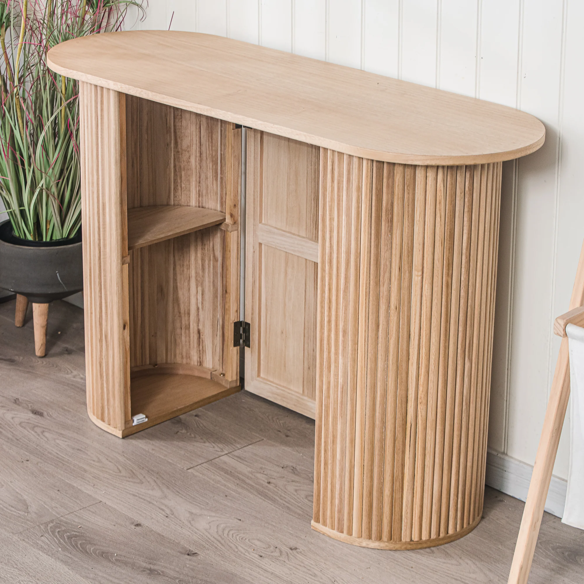 PIREUS - Console en bois coloris naturel - Image 3