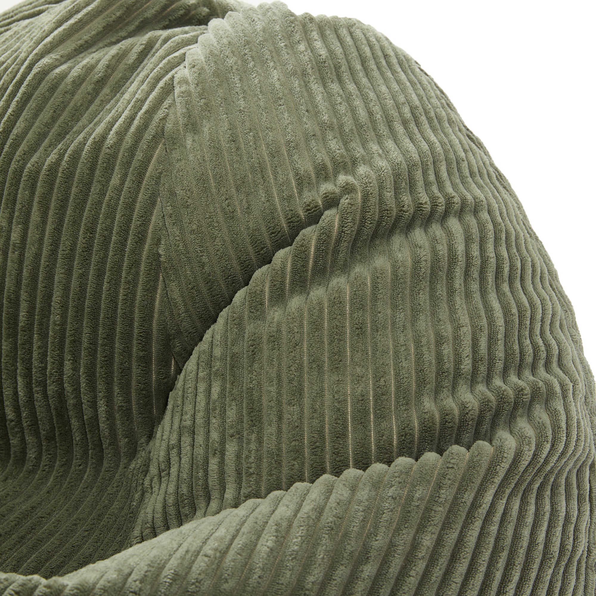 FLOBY - Pouf en velours côtelé vert - Image 9