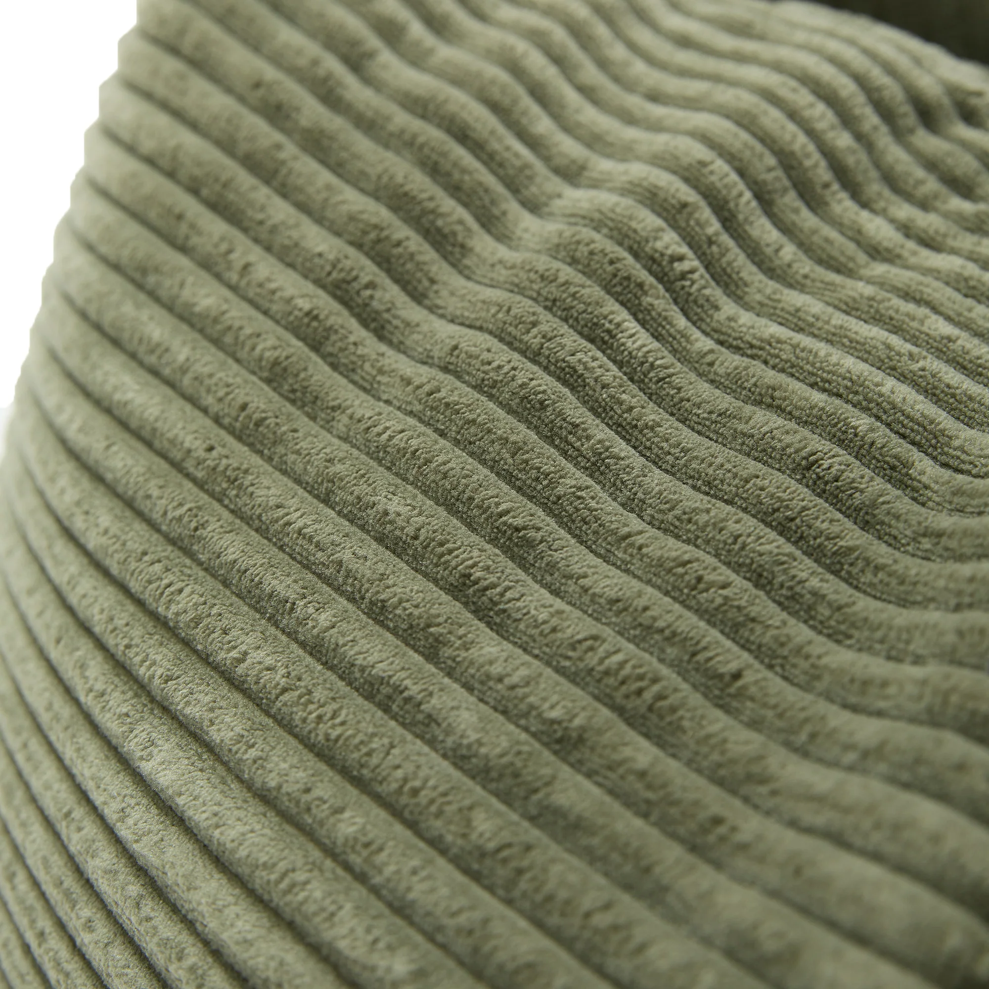 GRANA - Pouf en velours côtelé vert - Image 9