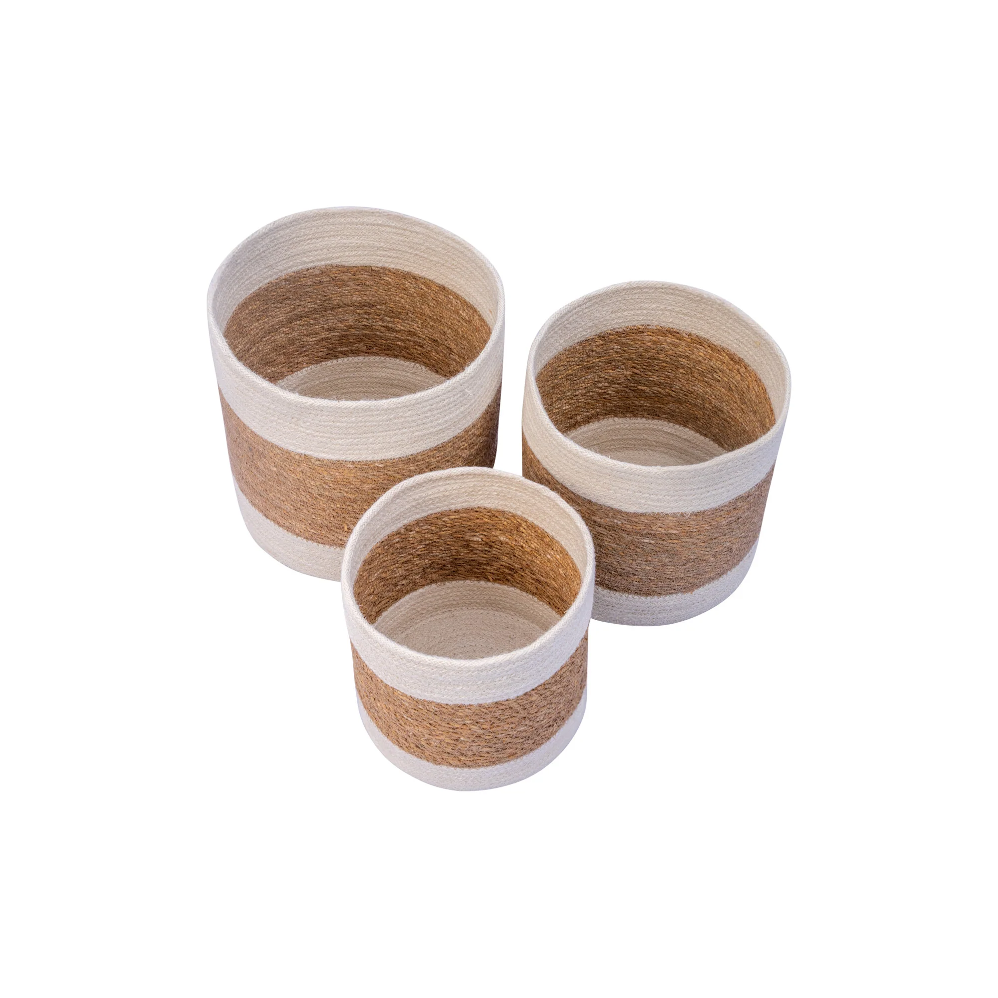 GRETA - Set de 3 paniers de rangement en jute naturelle - Image 10