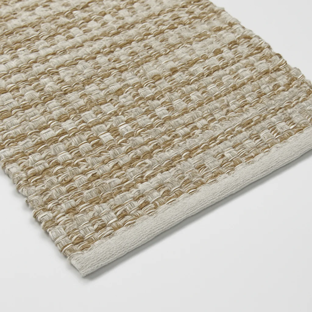 IMATRA - Tapis rectangulaire en coton avec motifs marrons 90 x 60 cm - Image 2