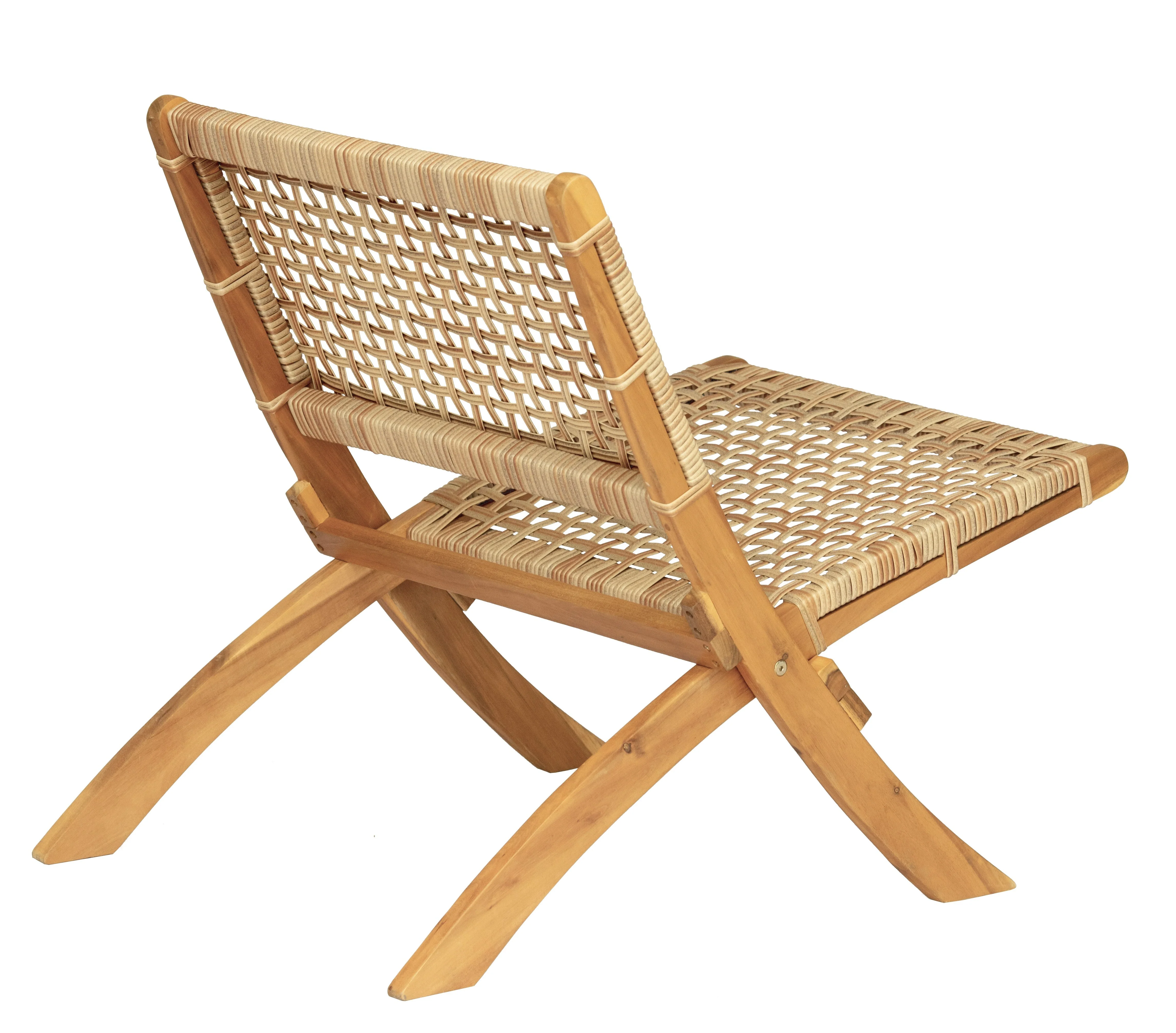 JANEIRO - Fauteuil en acacia massif et corde - Image 6