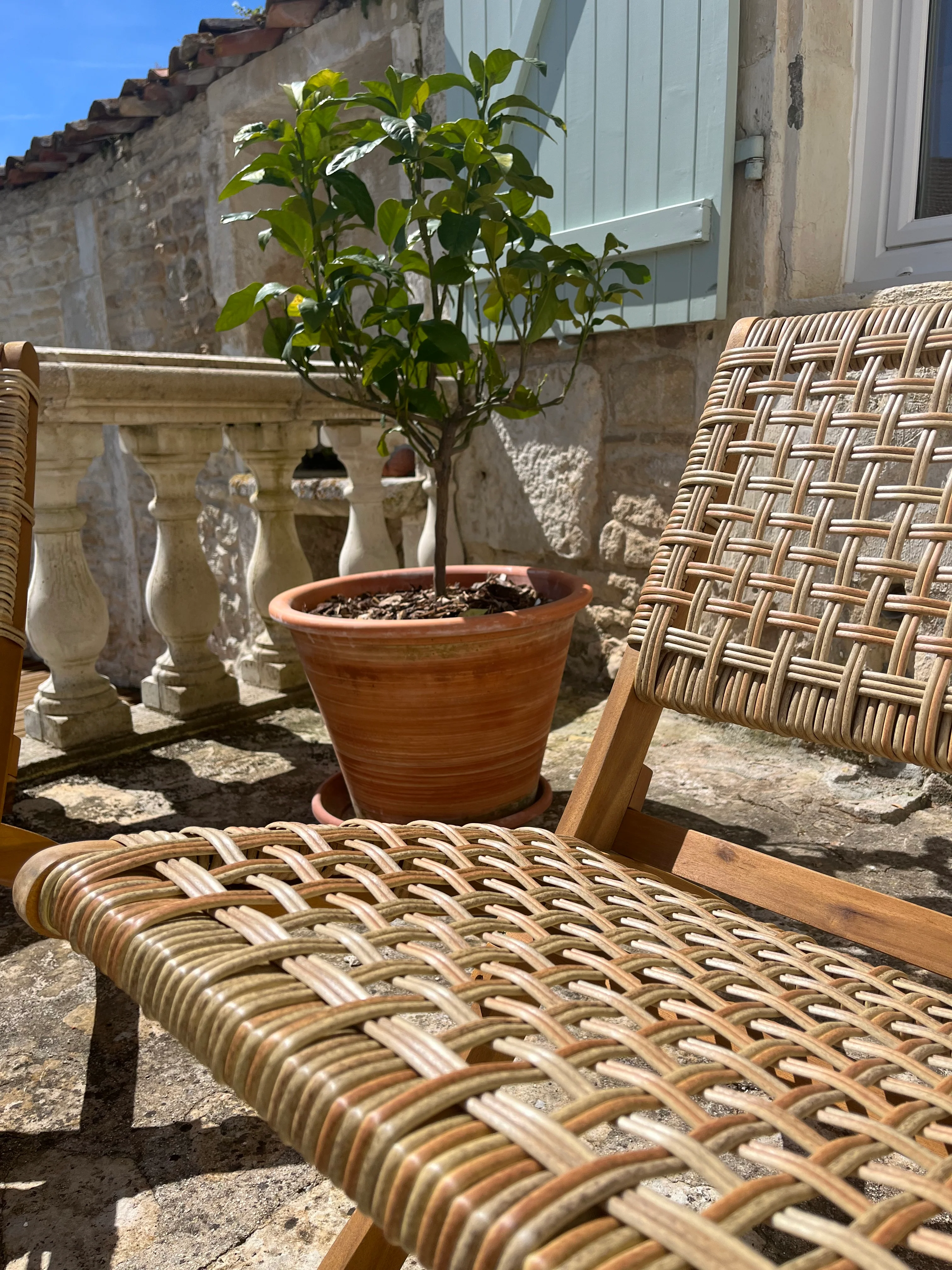 JANEIRO - Fauteuil en acacia massif et corde - Image 7