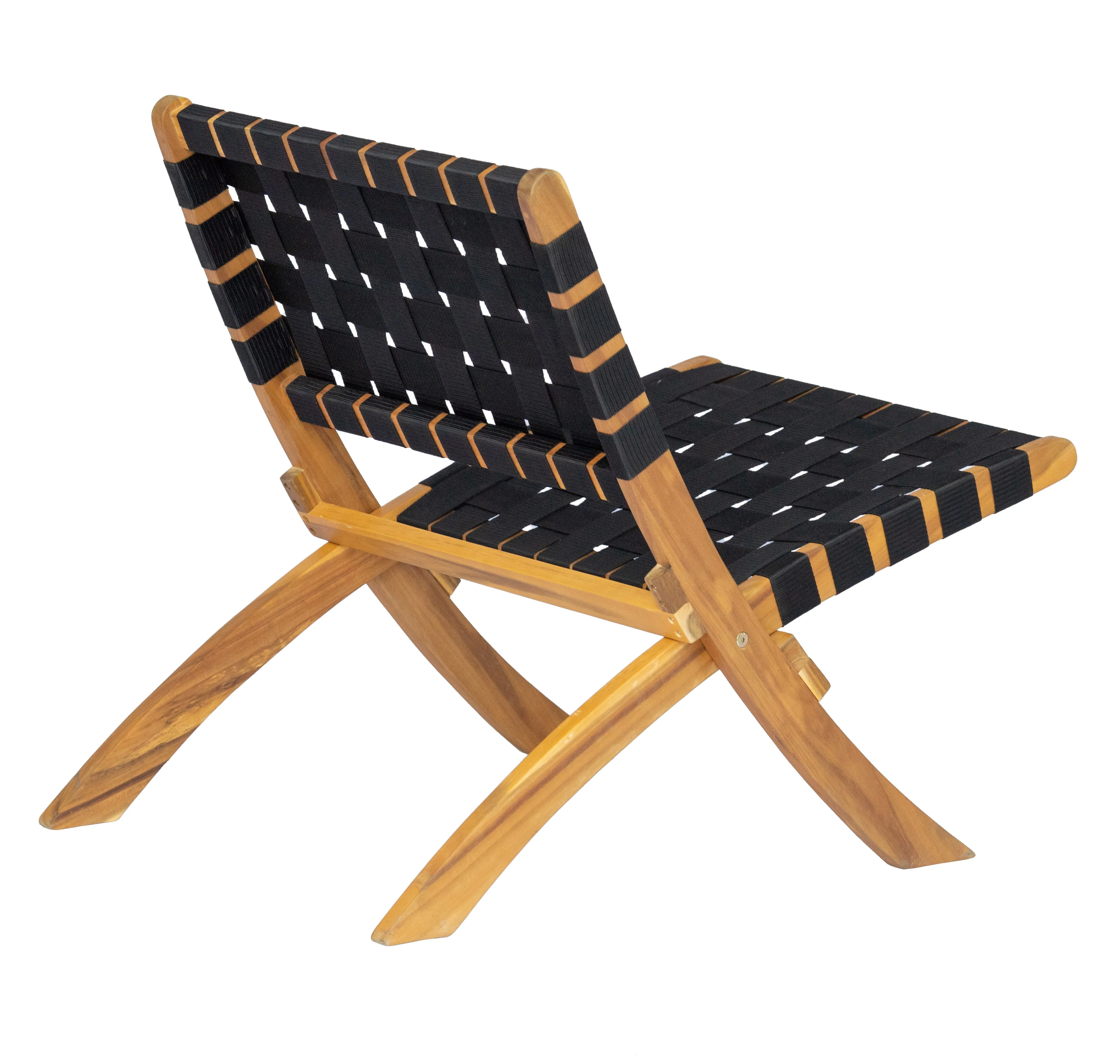 JANEIRO - Fauteuil en acacia massif et nylon - Image 4