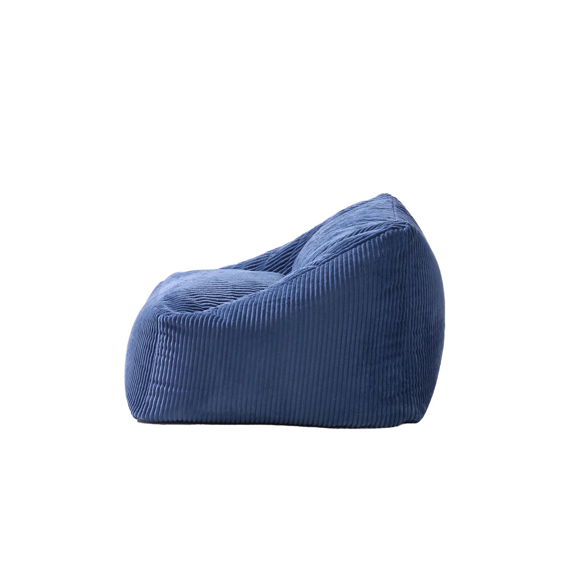 JON - Pouf en velours côtelé bleu - Image 7