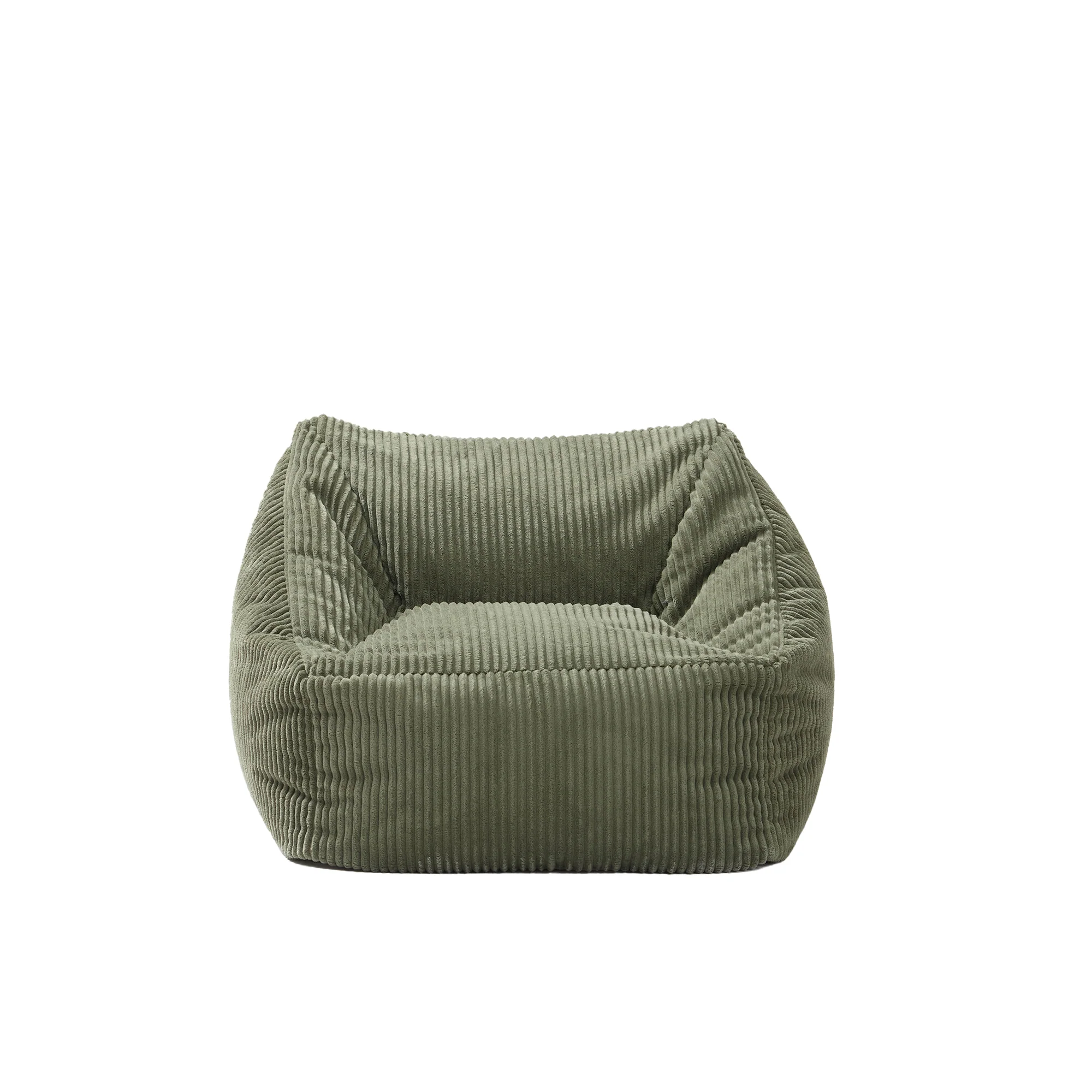 JON - Pouf en velours côtelé vert - Image 8