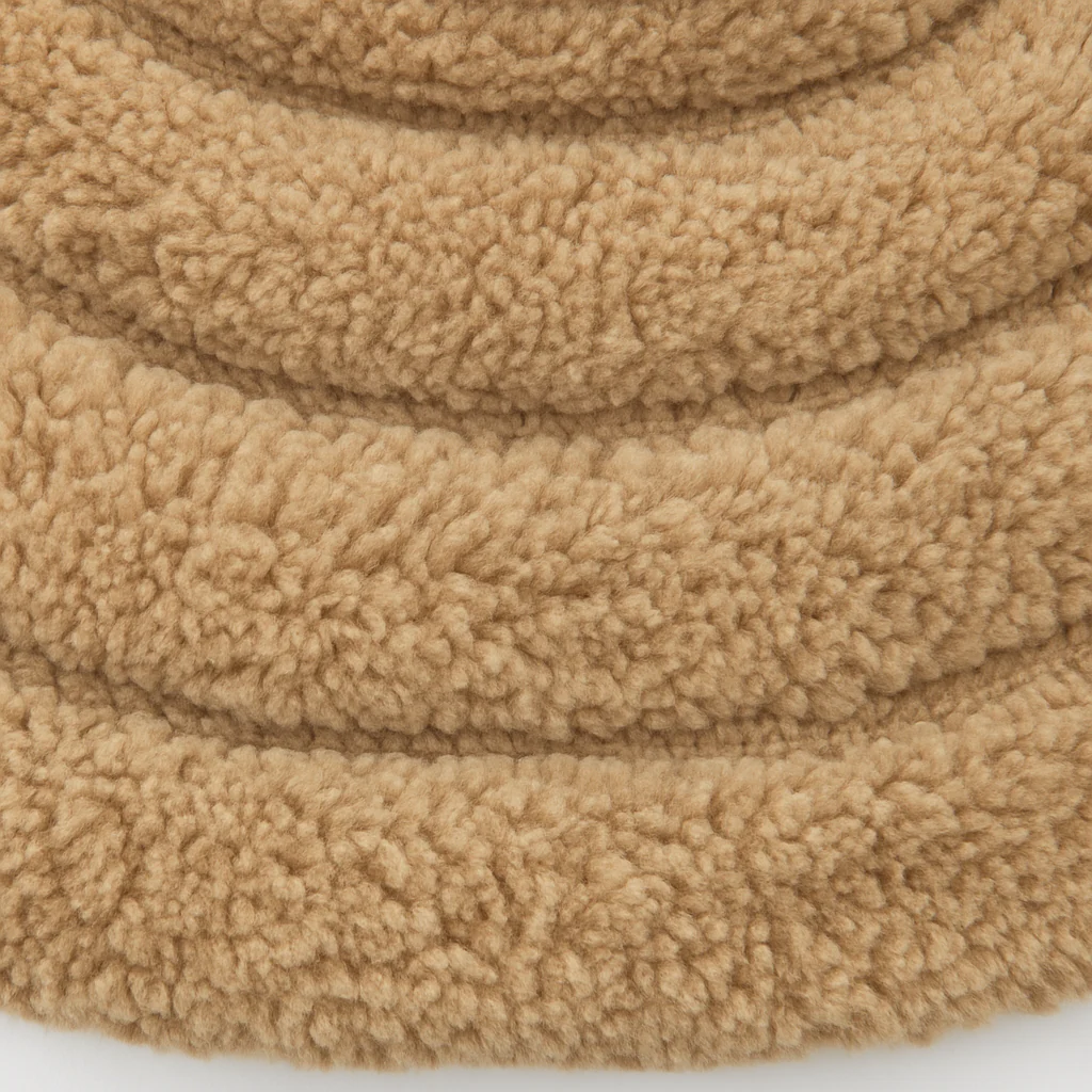 MIKKELI - Tapis ovale en coton marron clair 80 x 50 cm - Image 3