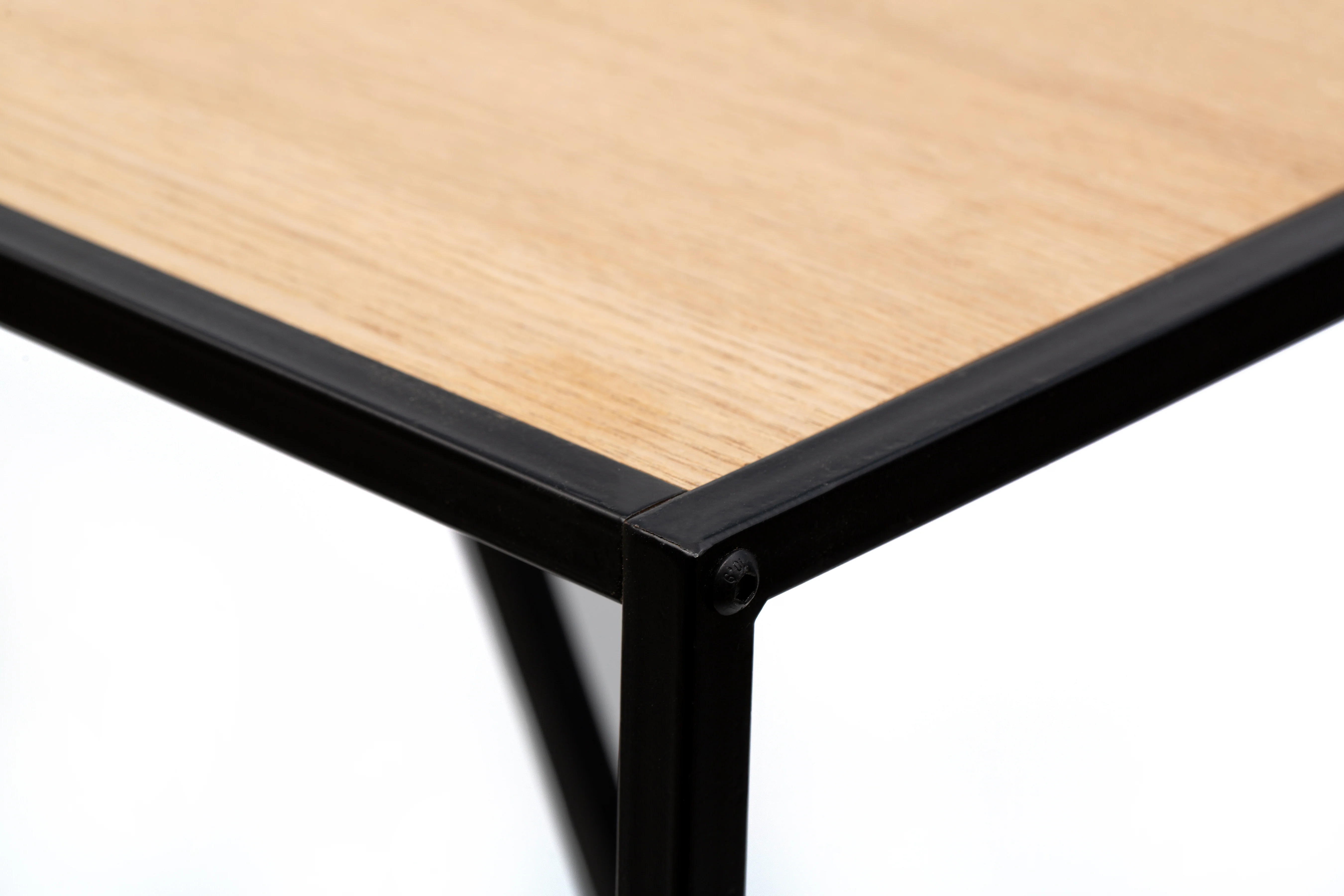 MONROE - Table basse industrielle en bois et métal noir - Image 4