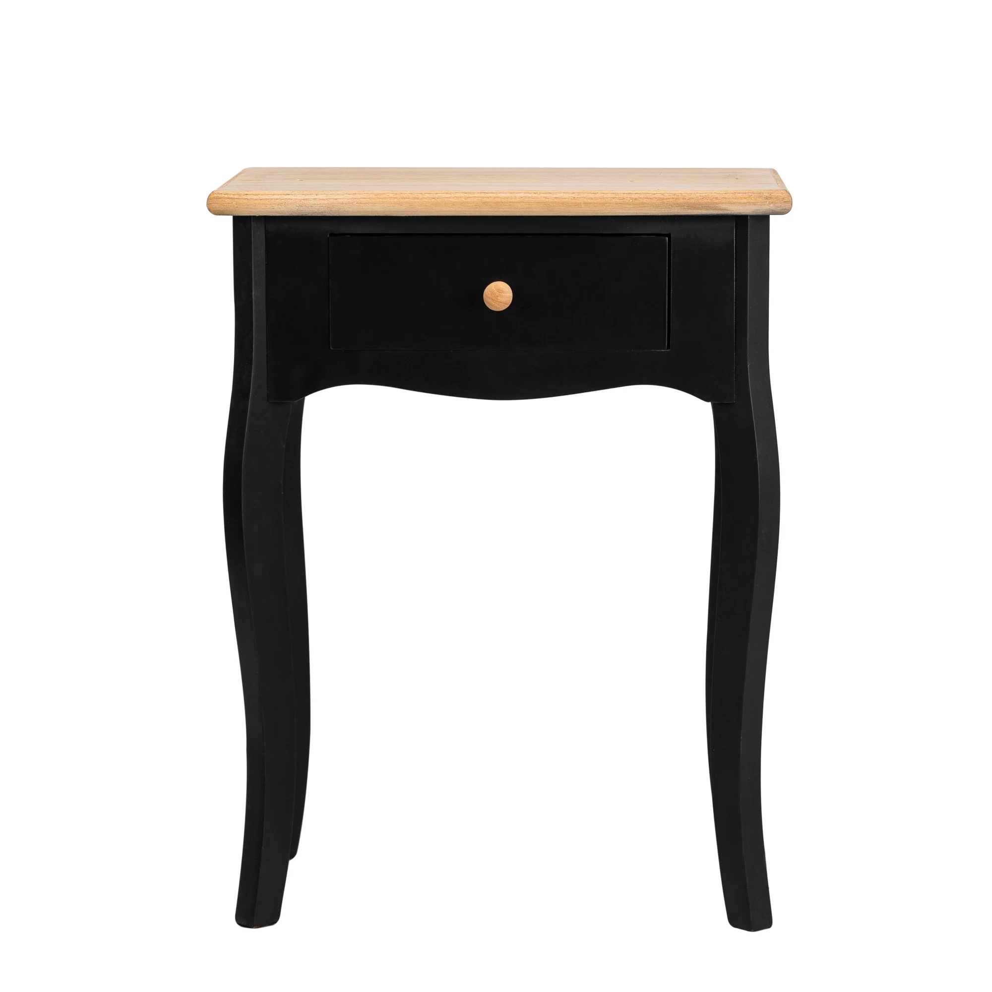 MONTAIGNE - Table de chevet 1 tiroir en bois noir - Image 4
