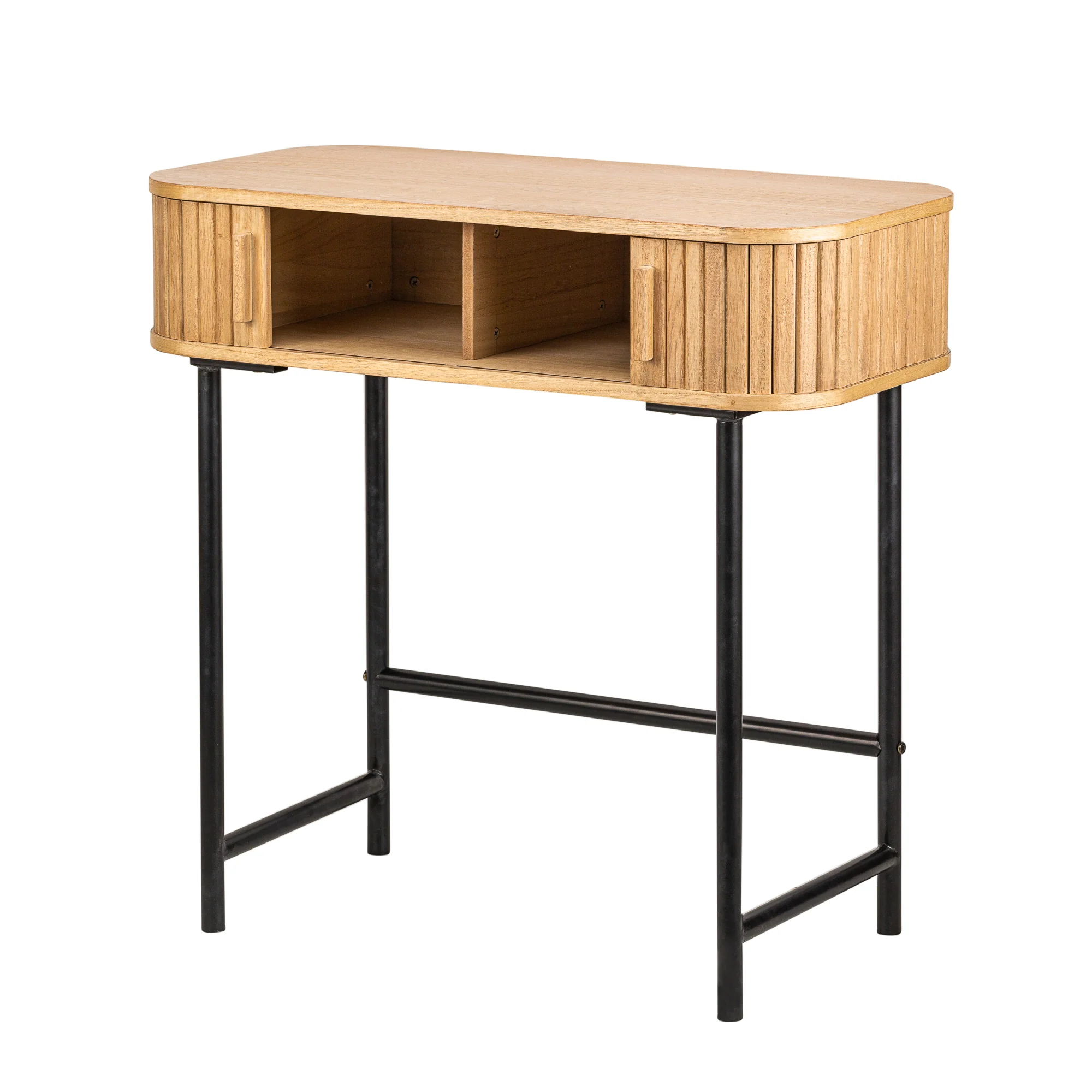 NAGANO - Console 2 portes en frêne et métal - Image 7