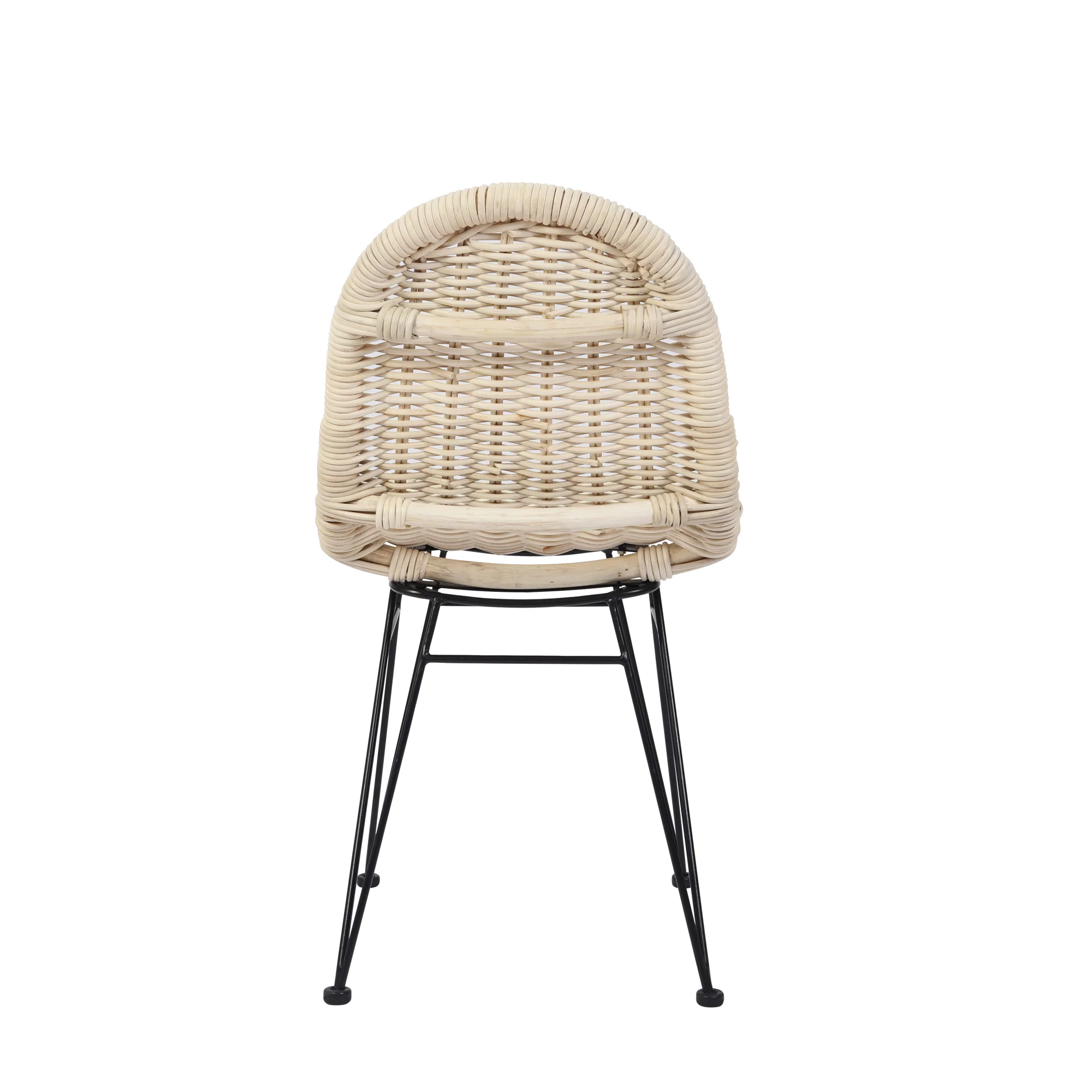 NITA - Lot de 2 chaises de salle à manger design boheme en rotin naturel - Image 6