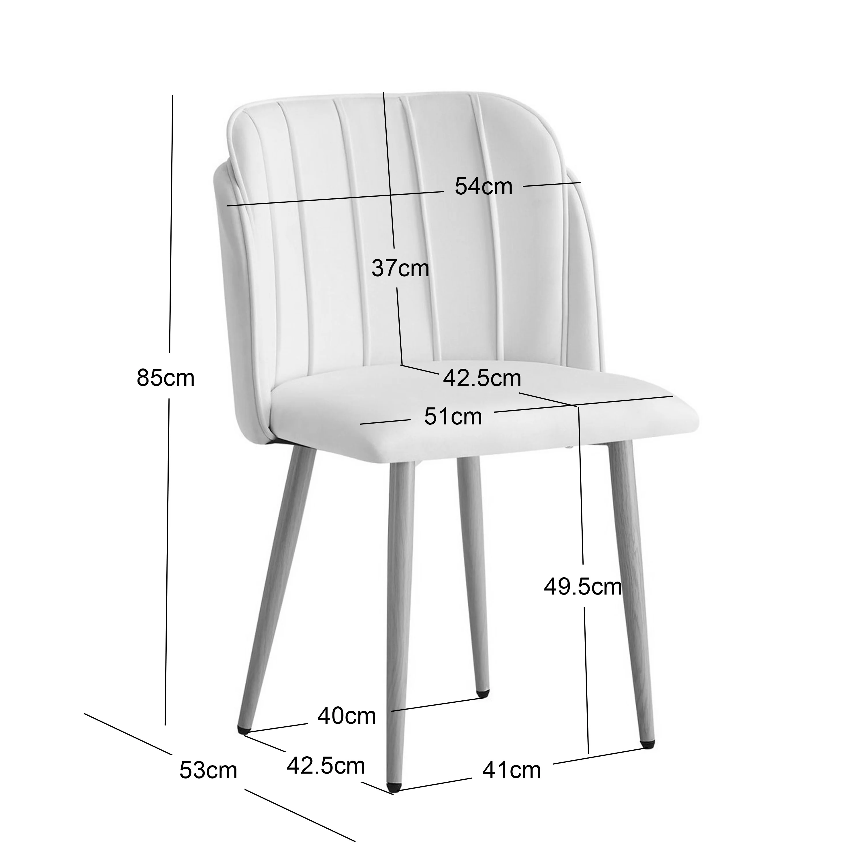 NORA - Lot de 2 chaises en métal et tissu vert kaki - Image 4