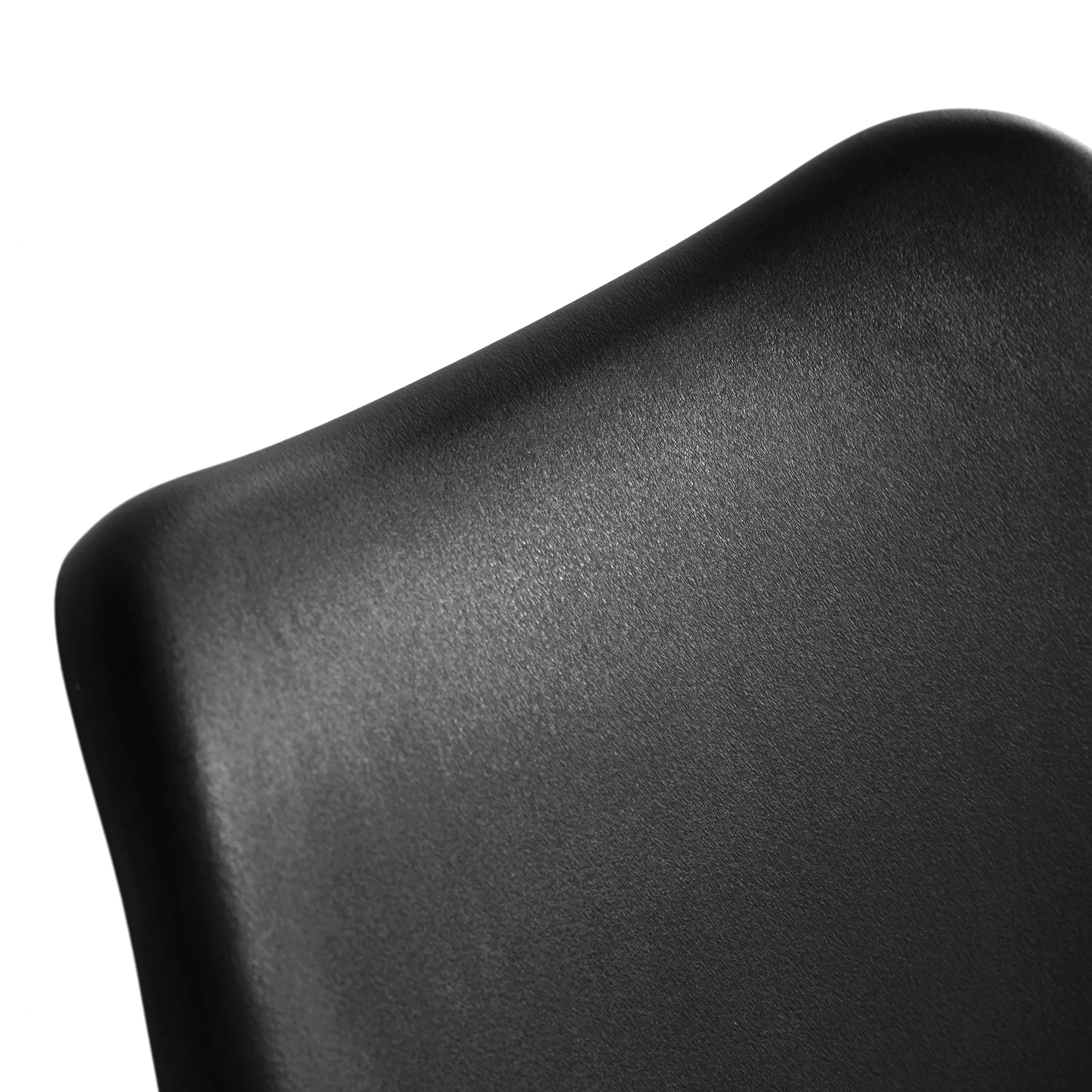 ESBJERG - Chaise de bureau en polypropylene et simili noir - Image 4