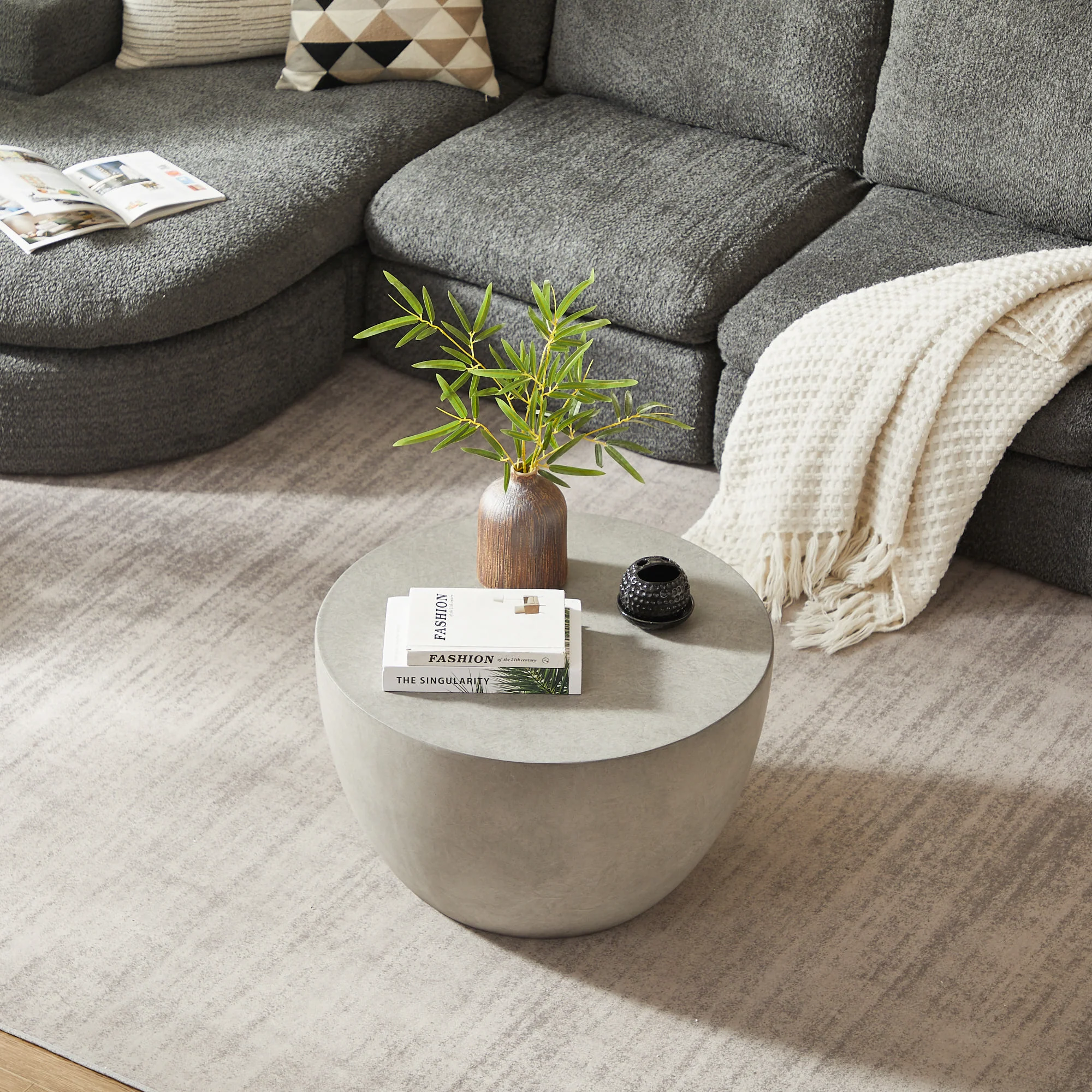PARNU - Table basse indoor outdoor en magnesite gris - Image 4