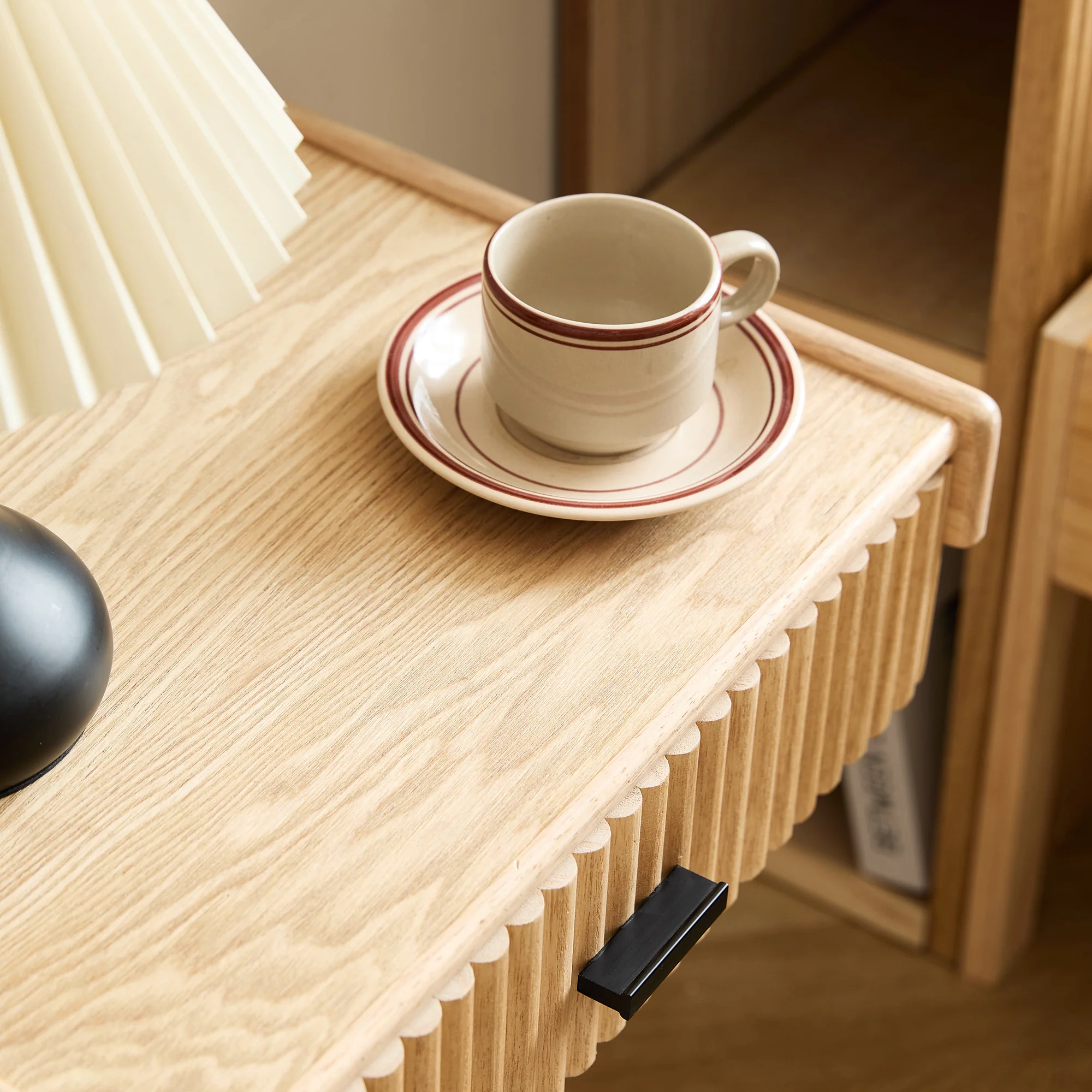 PITEA - Table de chevet murale en bois naturel - Image 7