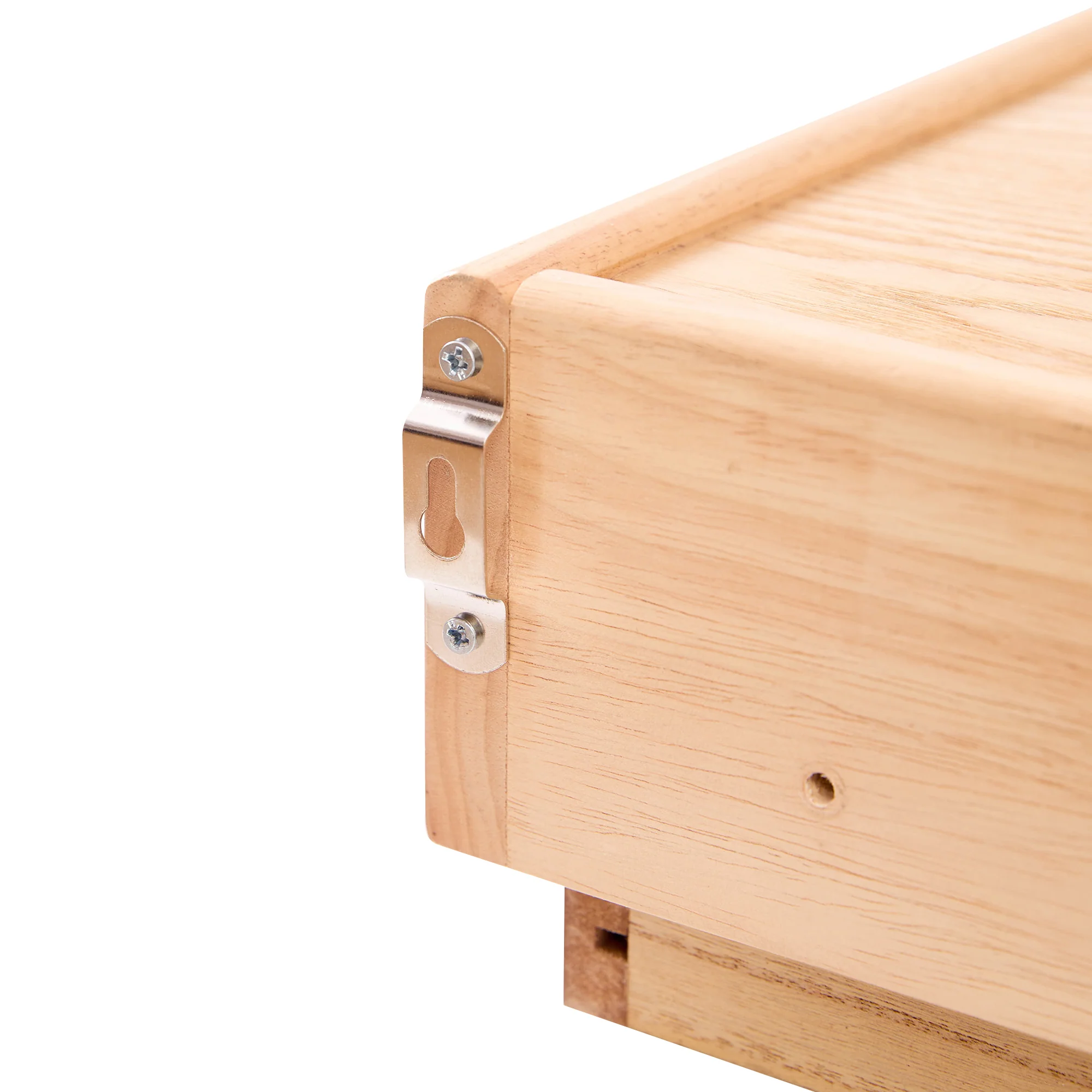 PITEA - Table de chevet murale en bois et rotin naturel - Image 6