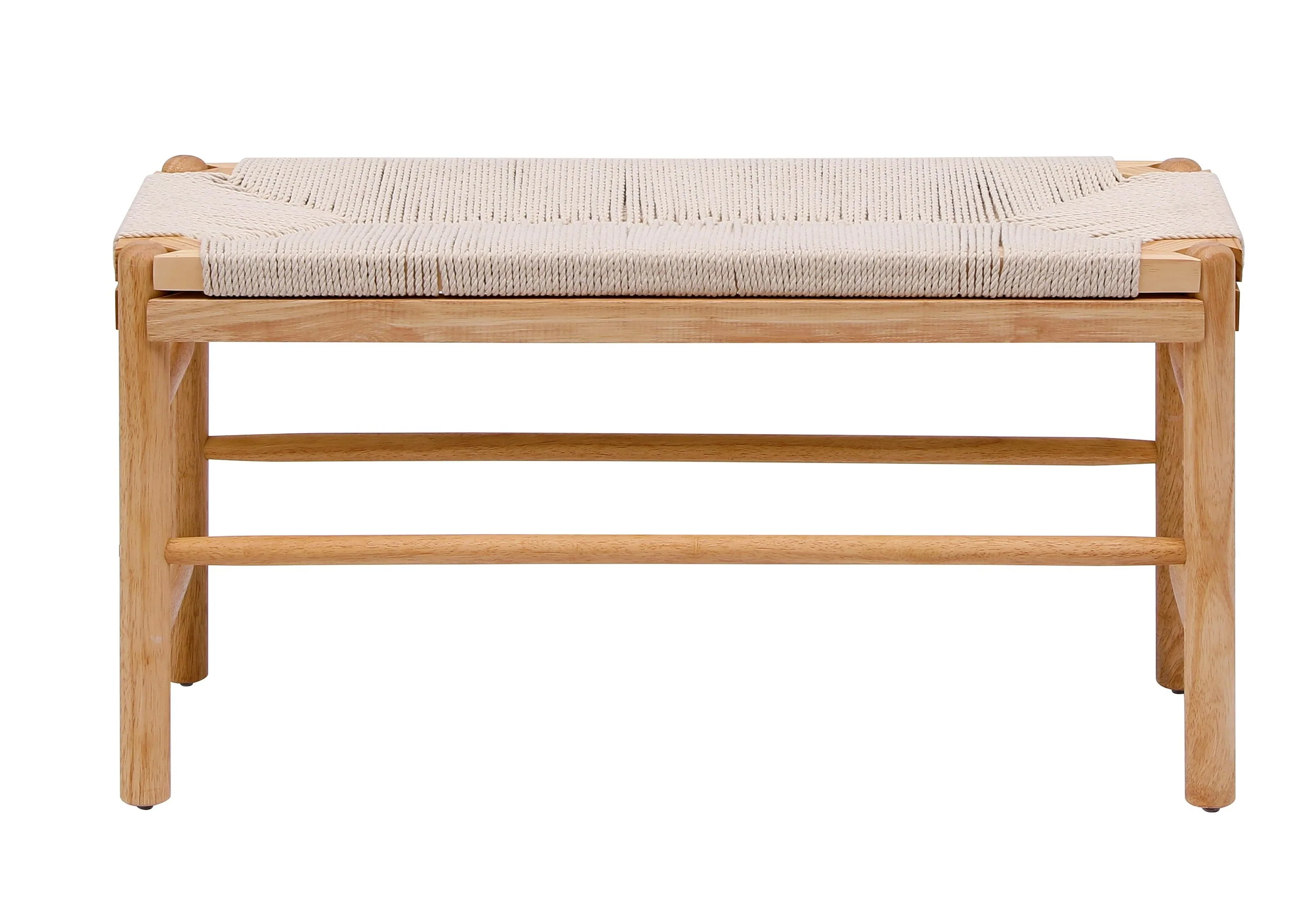 SANTA - Banc avec rangement en bois massif et corde - Image 8