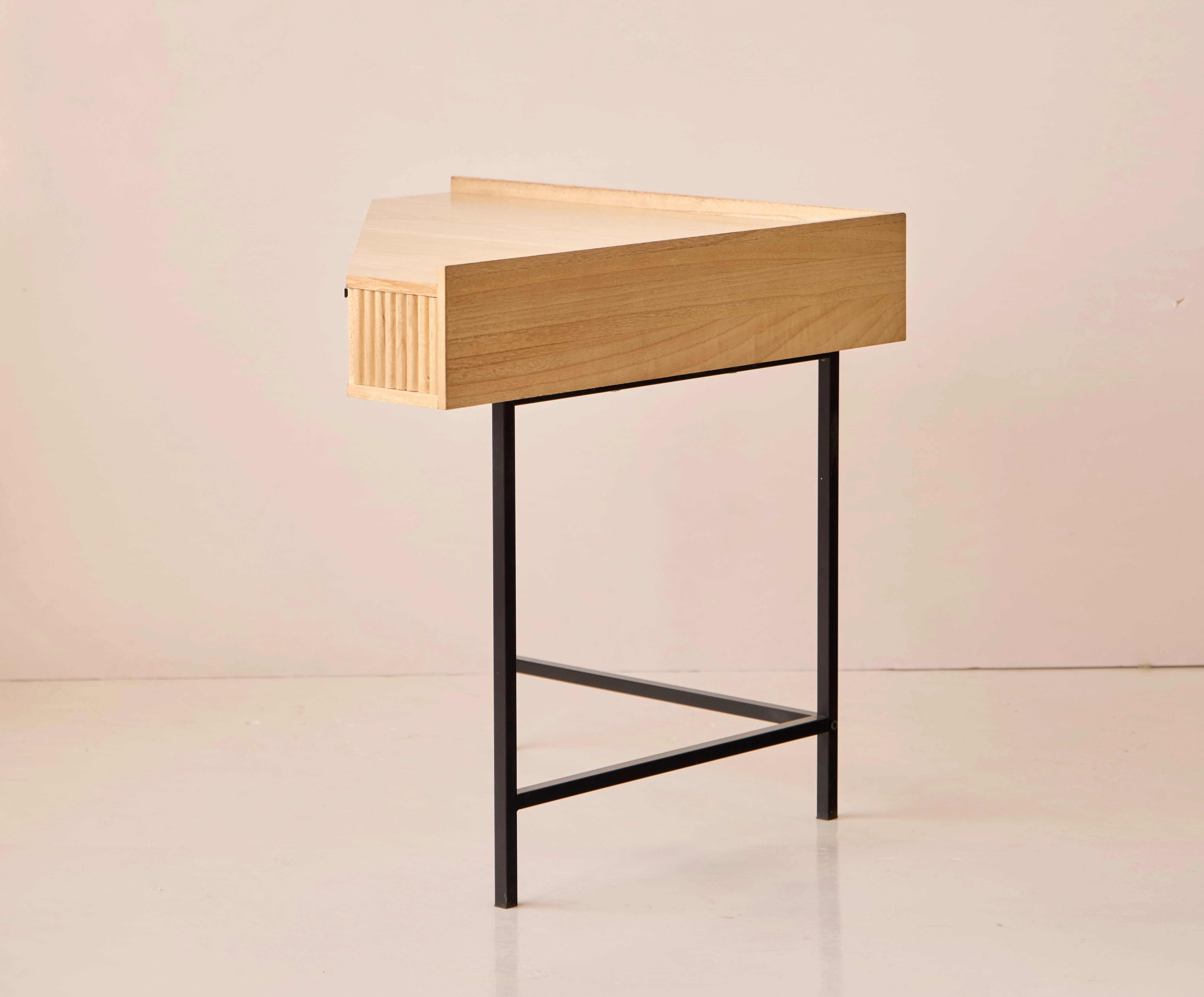SETO - Bureau d'angle en bois et métal 1 tiroir - Image 7