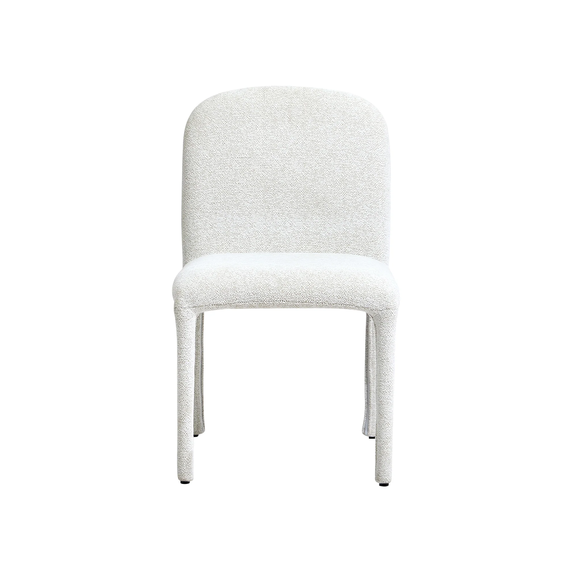 SMOLA - Lot de 2 chaises scandinaves en tissu beige - Image 8