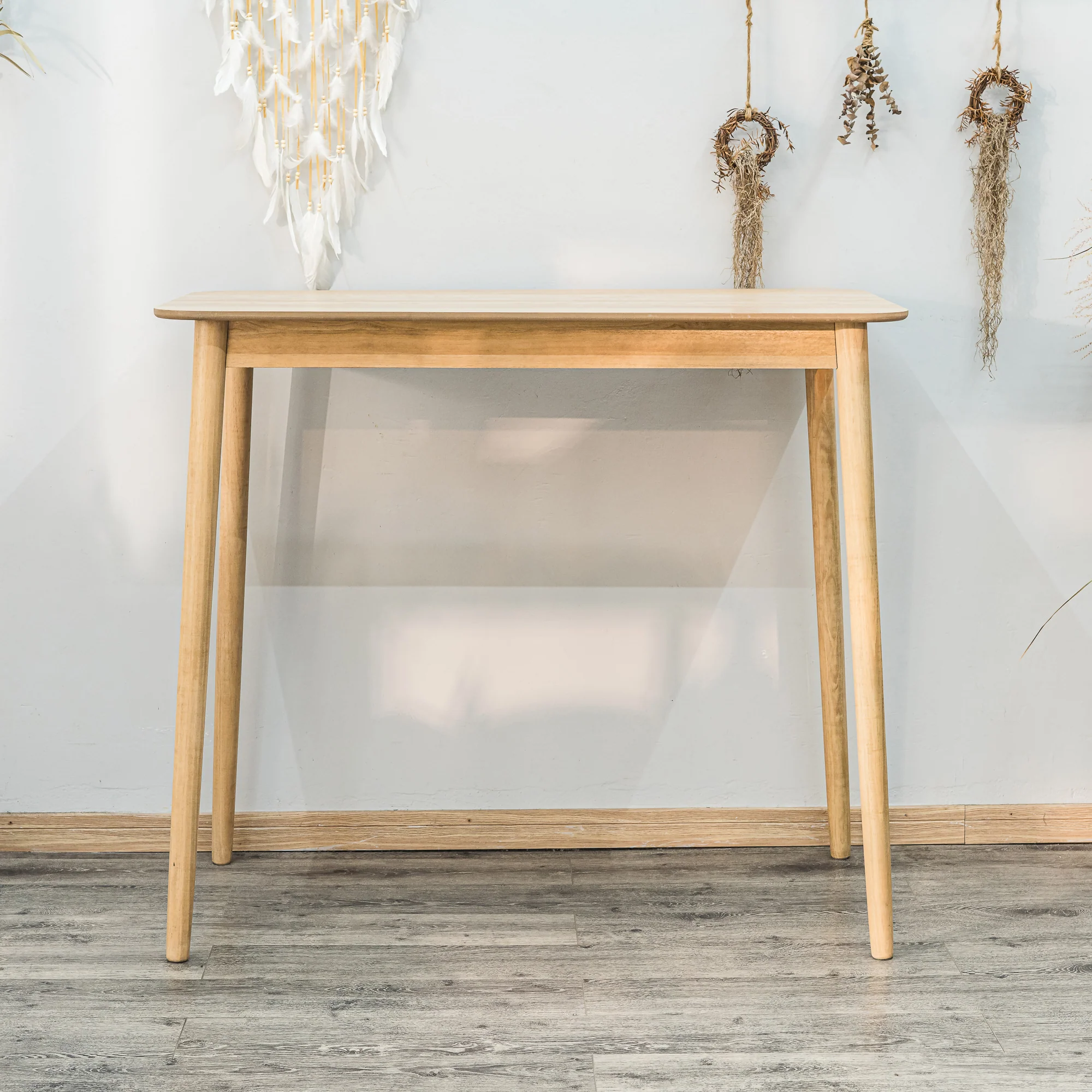 TRADITION - Table de bar rectangulaire en pin massif coloris naturel - Image 2